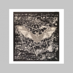 PENTAGRAM veľká čierna šatka materiál 100% bavlna   rozmery 100x100cm